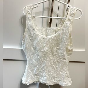 vintage lacey white top